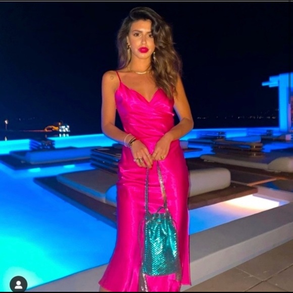 Zara Dresses & Skirts - ZARA PINK SATIN DRESS